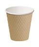 CUP DIMPLE PAPER HOT CUPS BROWN 280ML